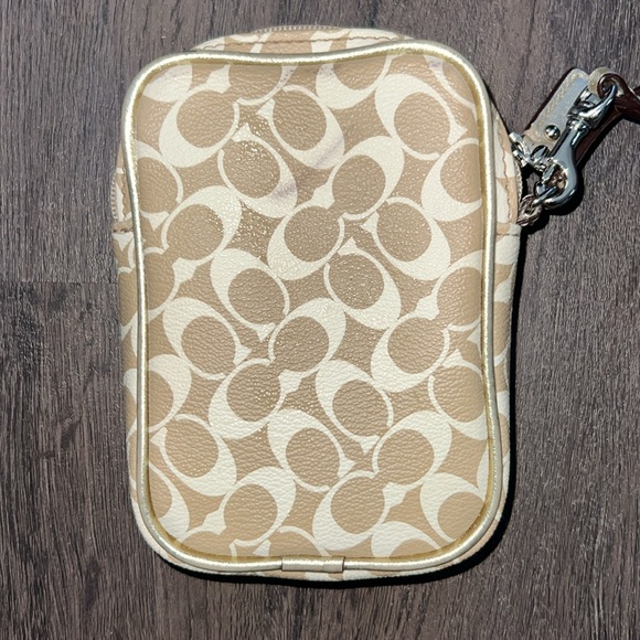 Coach Beige Wristlet - Picture 3 of 9